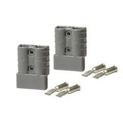 50A, 12V-48V Heavy Duty Connector Grey, Twin Pack