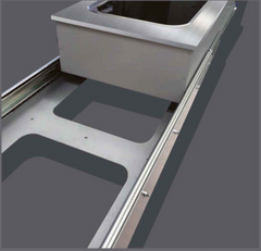 Kitchen Pro Sliding Combo Unit — Stainless Steel with SMEV Hob
