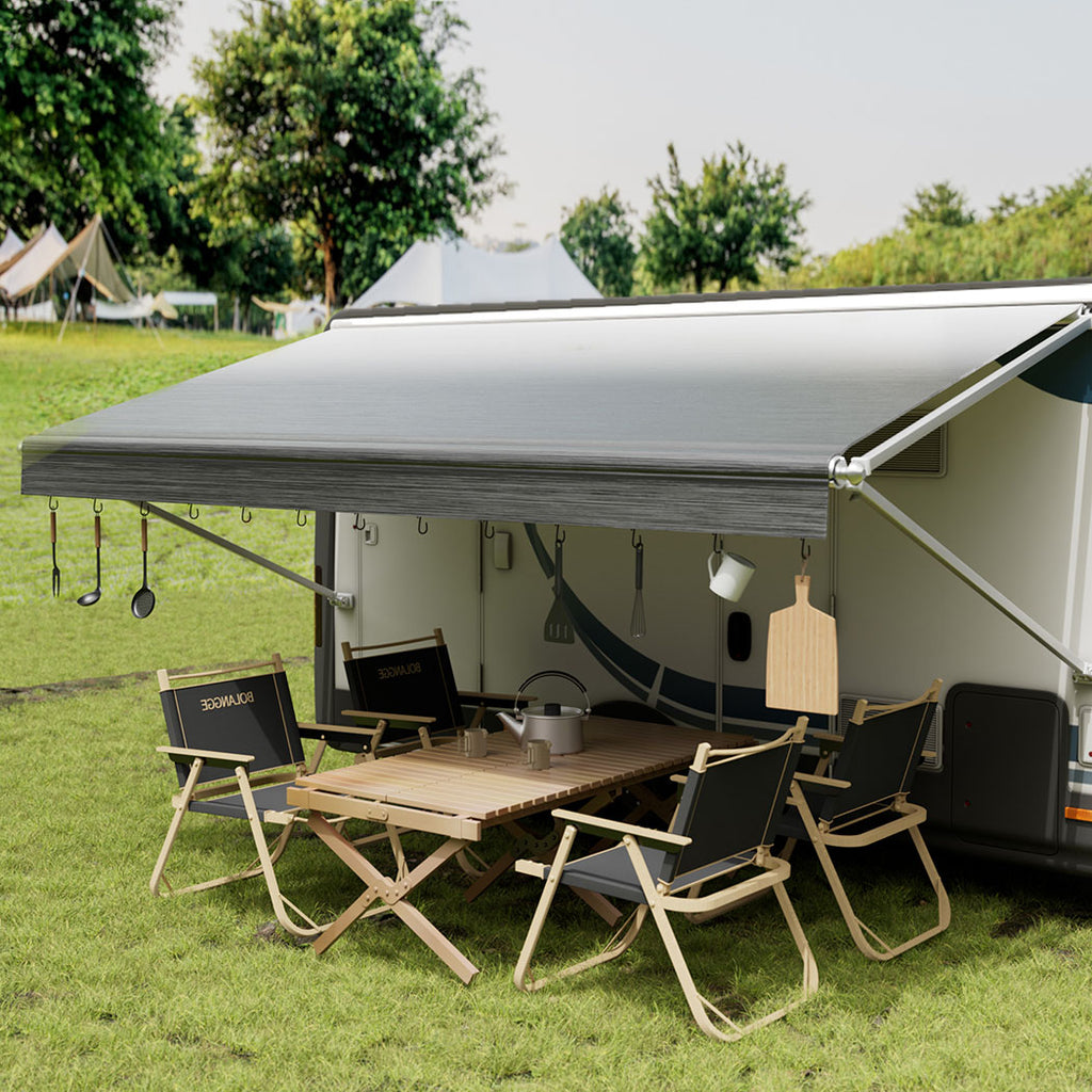 Manan 16ft RV Awning Fabric Replacement 18.05oz Grey