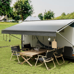 Manan 16ft RV Awning Fabric Replacement 18.05oz Grey