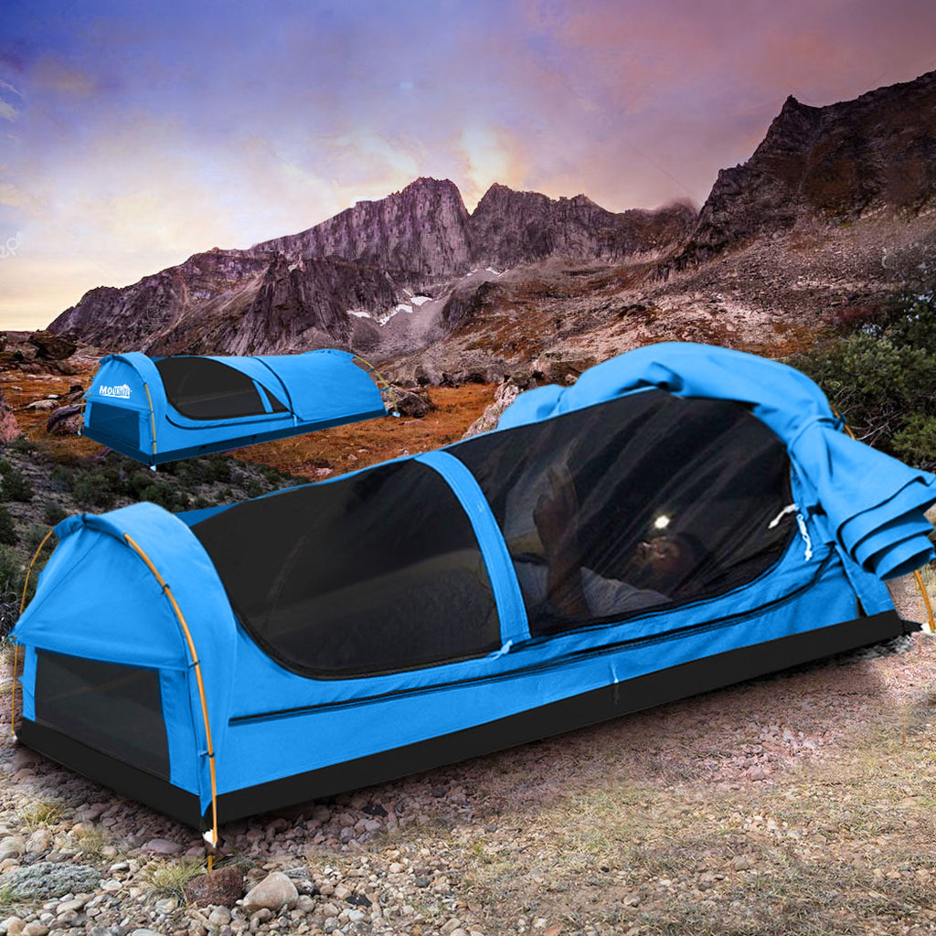 Mountview Double Swag Camping Swags Navy