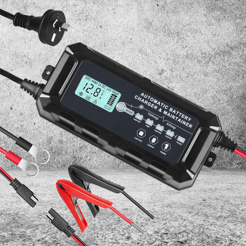 Battery Charger 12V 10A Smart Caravan