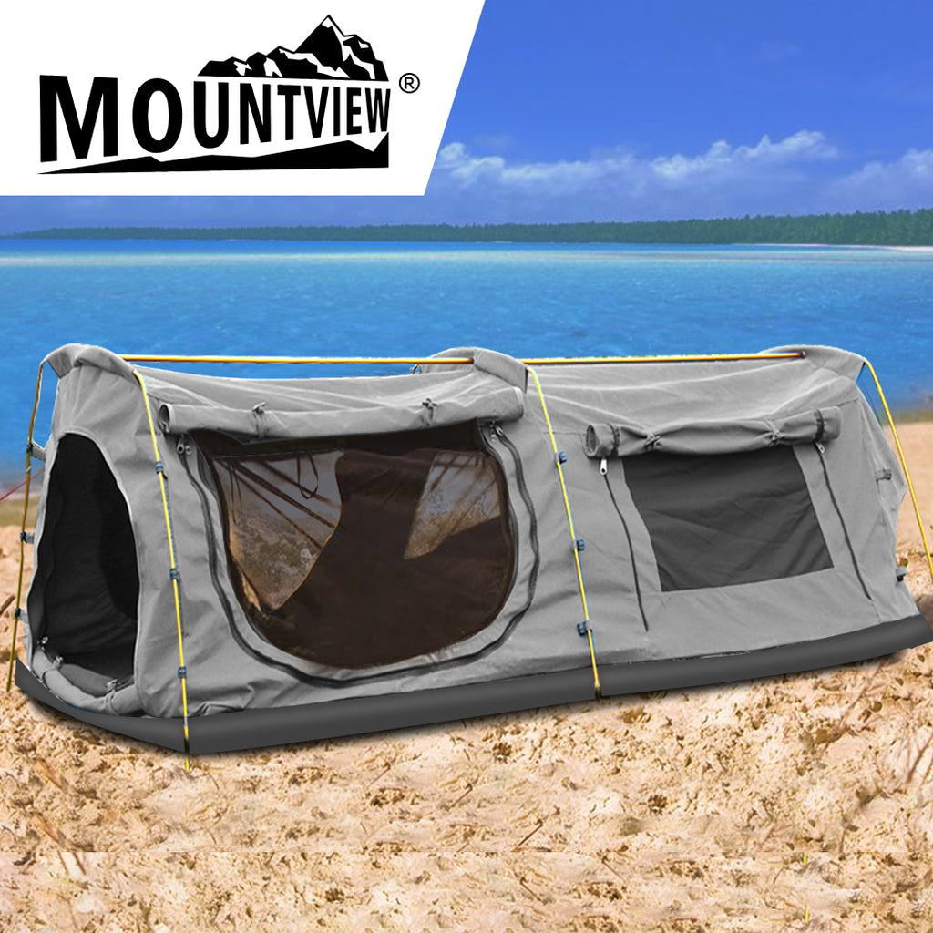 Mountview King Single Swag Camping Swag Grey
