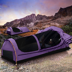 Mountview King Single Swag Camping Swags Purple