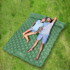 Mountview Sleeping Pad Inflatable Camping Double Green