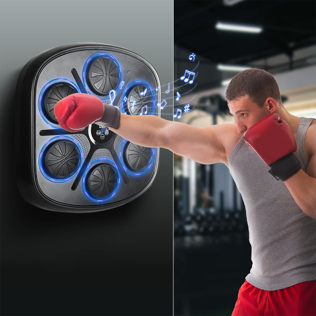 Centra Electronic Punching Box Music Machine Home Training Bluetooth 9 Speeds Black