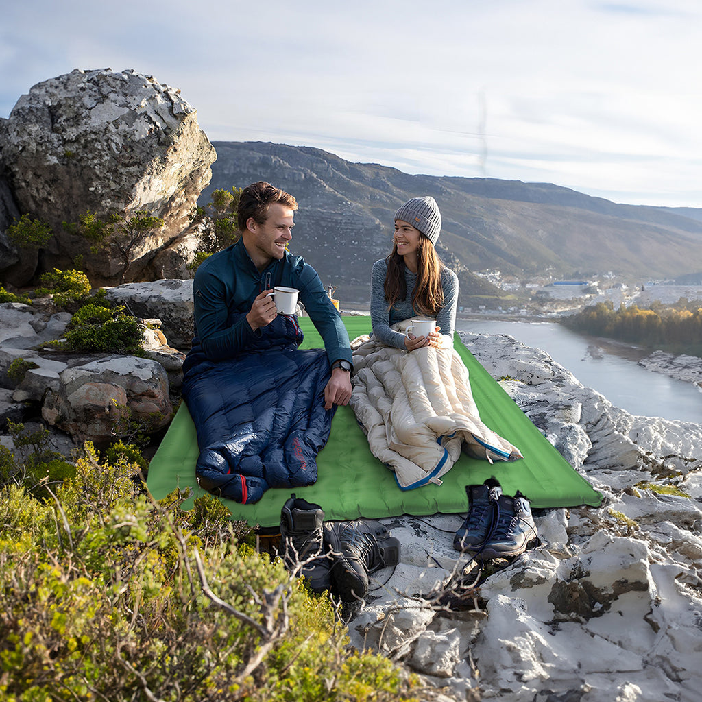 Mountview Self Inflating Mattress Camping Double Green