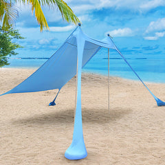 Mountview Beach Tent Canopy 210x210cm Sun Shade Shelter Blue