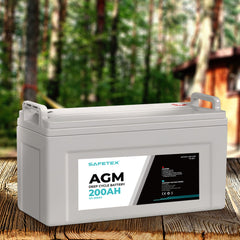 Safetex 12V 200Ah AGM Deep Cycle Lead