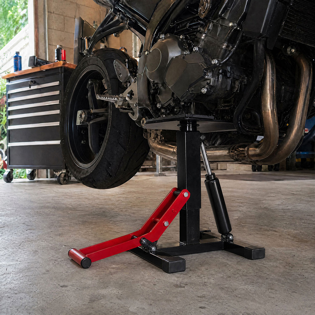 Monvelo Hydraulic Motorcycle Jack Dirt Bike Lift Stand 400kg 360°