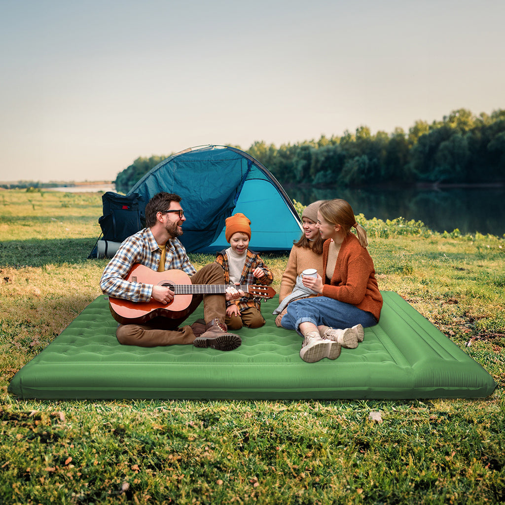 Mountview Self Inflating Mattress Camping Double Green