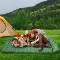 Mountview Sleeping Pad Inflatable Camping Double Green