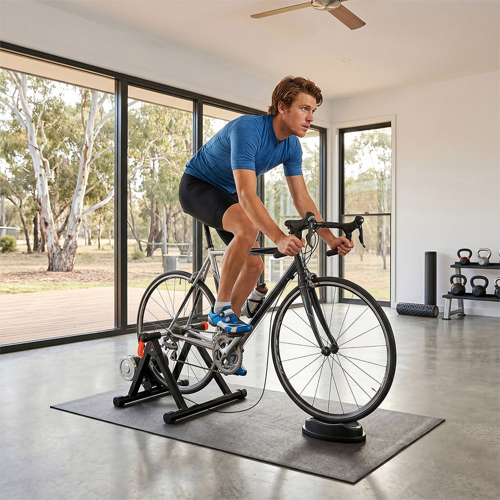 Monvelo Bike Trainer Magnetic Indoor Riding 6 Resistance Levels Cycling Stand