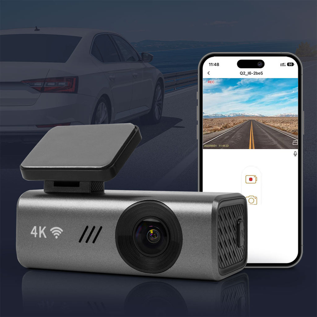 Manan 4K WiFi Dash Camera with Voice Control