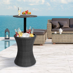 Levede Cooler Ice Bucket Table Bar Outdoor Black