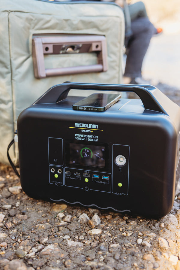 myCOOLMAN Energy Power Station 1008WH (78Ah) & Bonus 100W Solar Blanket