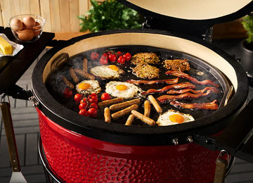 Kamado Joe - Half Moon Cast Iron Reversible Griddle for Classic Joe®