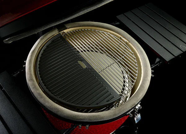 Kamado Joe - Half Moon Cast Iron Reversible Griddle for Classic Joe®