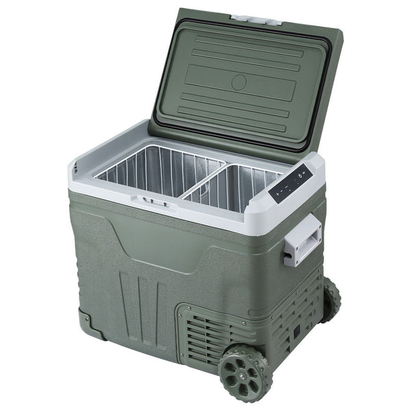 Glacio 50L Portable Fridge Freezer with Wheels 12V/24V/240V