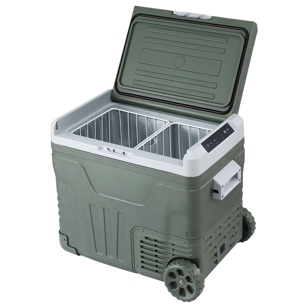 Glacio 50L Portable Fridge Freezer with Wheels 12V/24V/240V