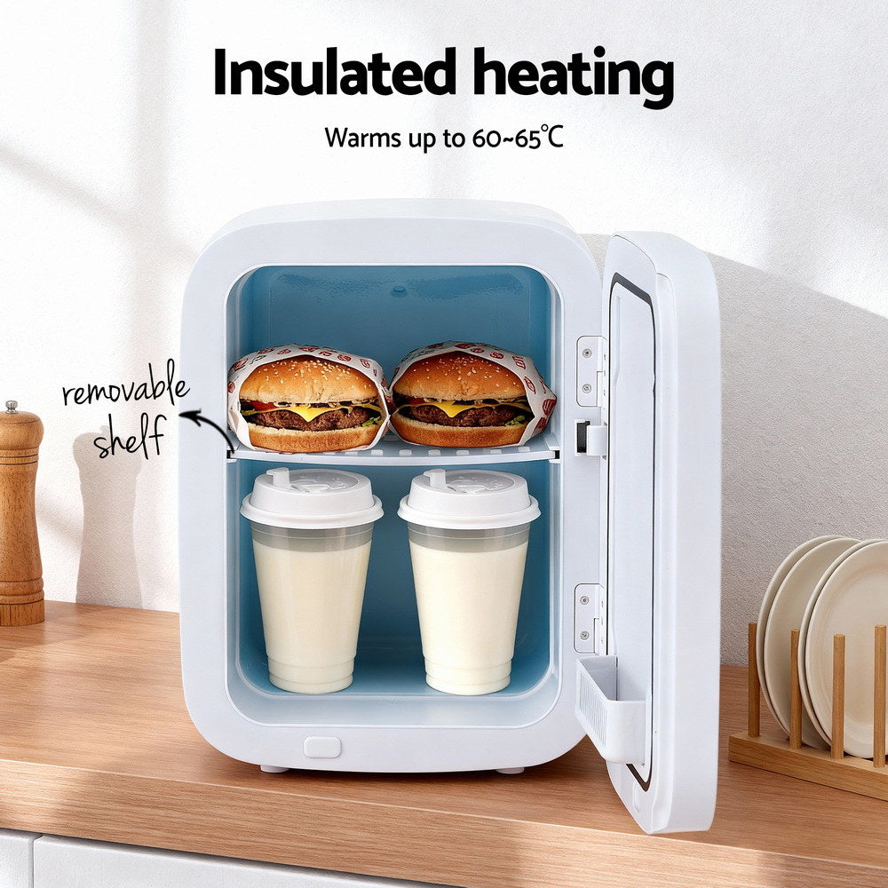 Glacio 22L Portable Mini Fridge Cooler and Warmer 12V/240V - White