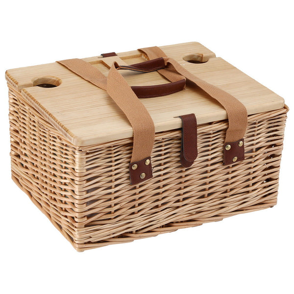 Alfresco 2 Person Picnic Basket Set with Table and Blanket