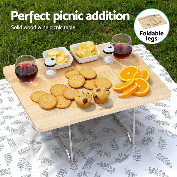 Alfresco 2 Person Picnic Basket Set with Table and Blanket