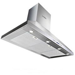 Devanti 1200mm Range Hood 120cm BBQ Commercial Rangehood – stainless steel wall-mount canopy