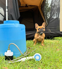 Rechargeable Camping Shower 12V by Cranky Croc