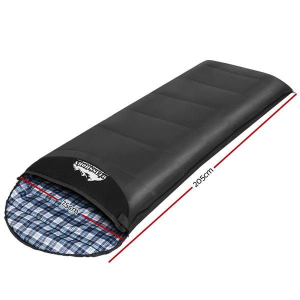 Weisshorn Single Thermal Sleeping Bag 0°C - Grey