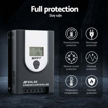 Giantz 50A MPPT Solar Charge Controller 12V/24V with Bluetooth