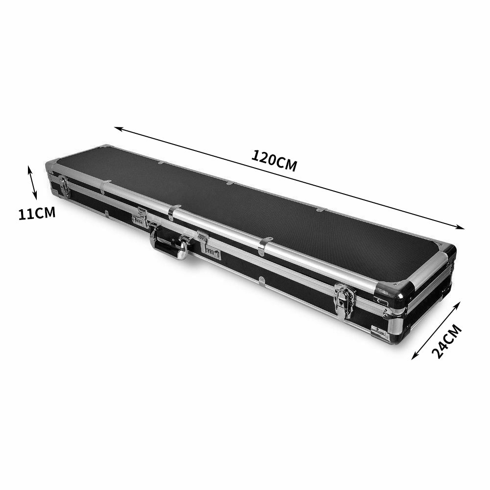 Gun Case Portable Hard Aluminium Double