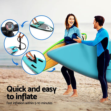 Weisshorn 10.5ft Inflatable Stand Up Paddle Board - Green
