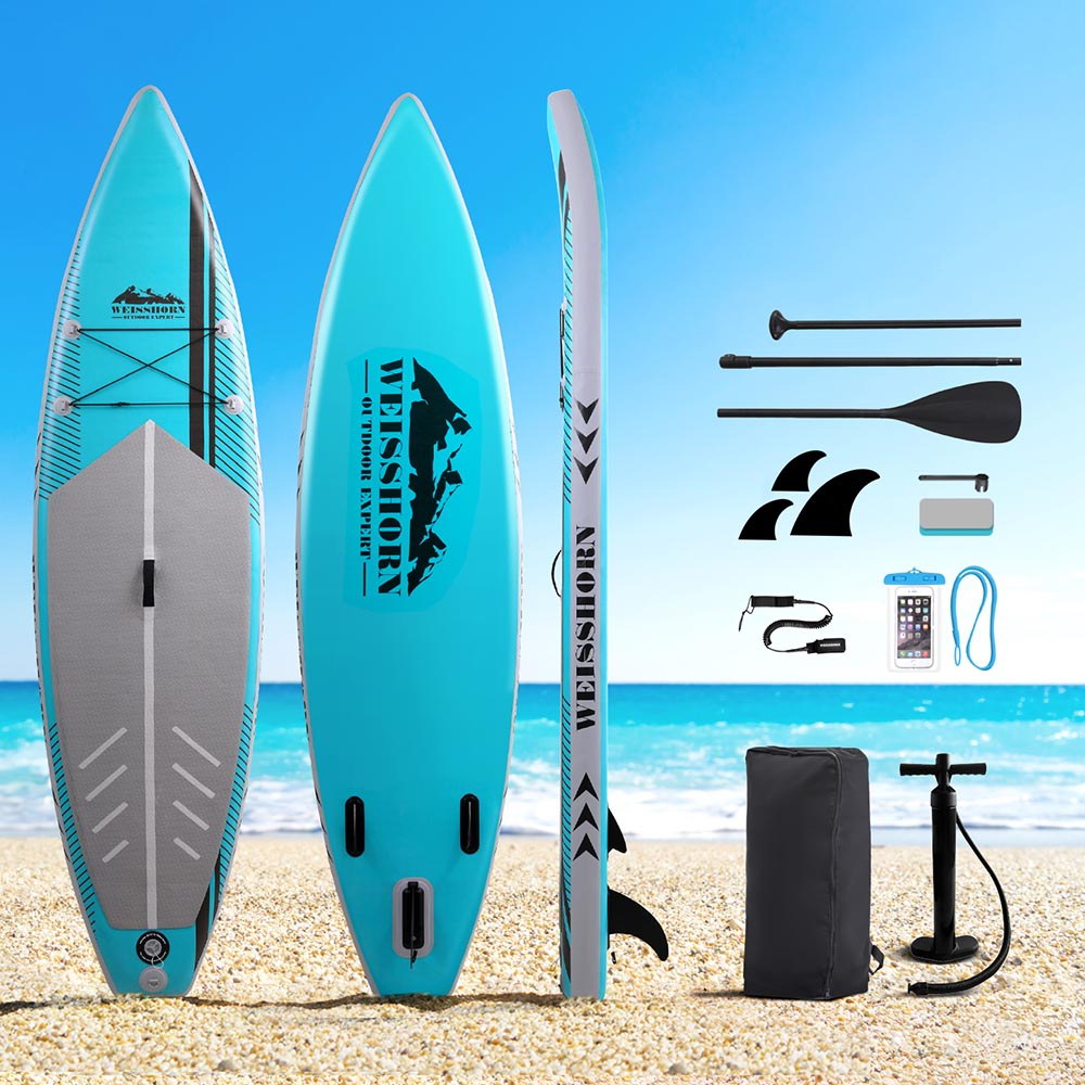 Weisshorn 10.5ft Inflatable Stand Up Paddle Board - Green