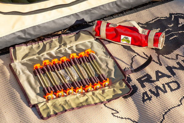 16 Piece Screw In Tent Peg Set by Cranky Croc