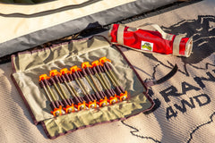 16 Piece Screw In Tent Peg Set by Cranky Croc