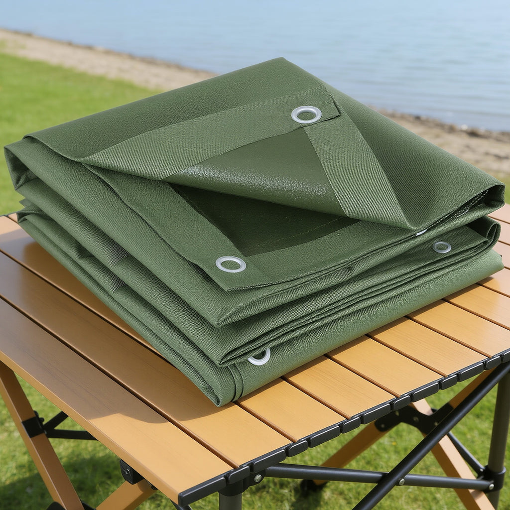 Instahut 2 x 3m Heavy Duty Canvas Tarp 600GSM