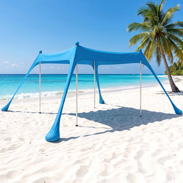 Weisshorn 3x3m Beach Sun Shelter UPF 50+ (Up to 8 People)
