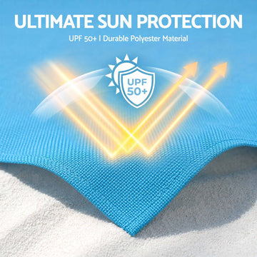 Weisshorn 3x3m Beach Sun Shelter UPF 50+ (Up to 8 People)