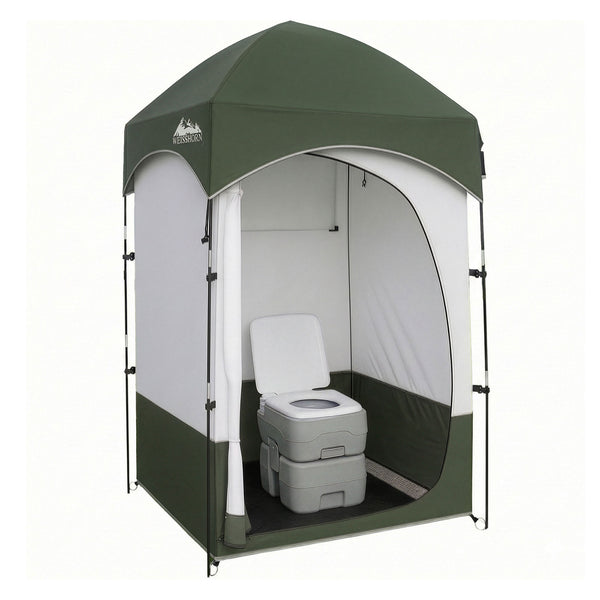 Weisshorn 20L Portable Camping Toilet with Shower and Change Tent