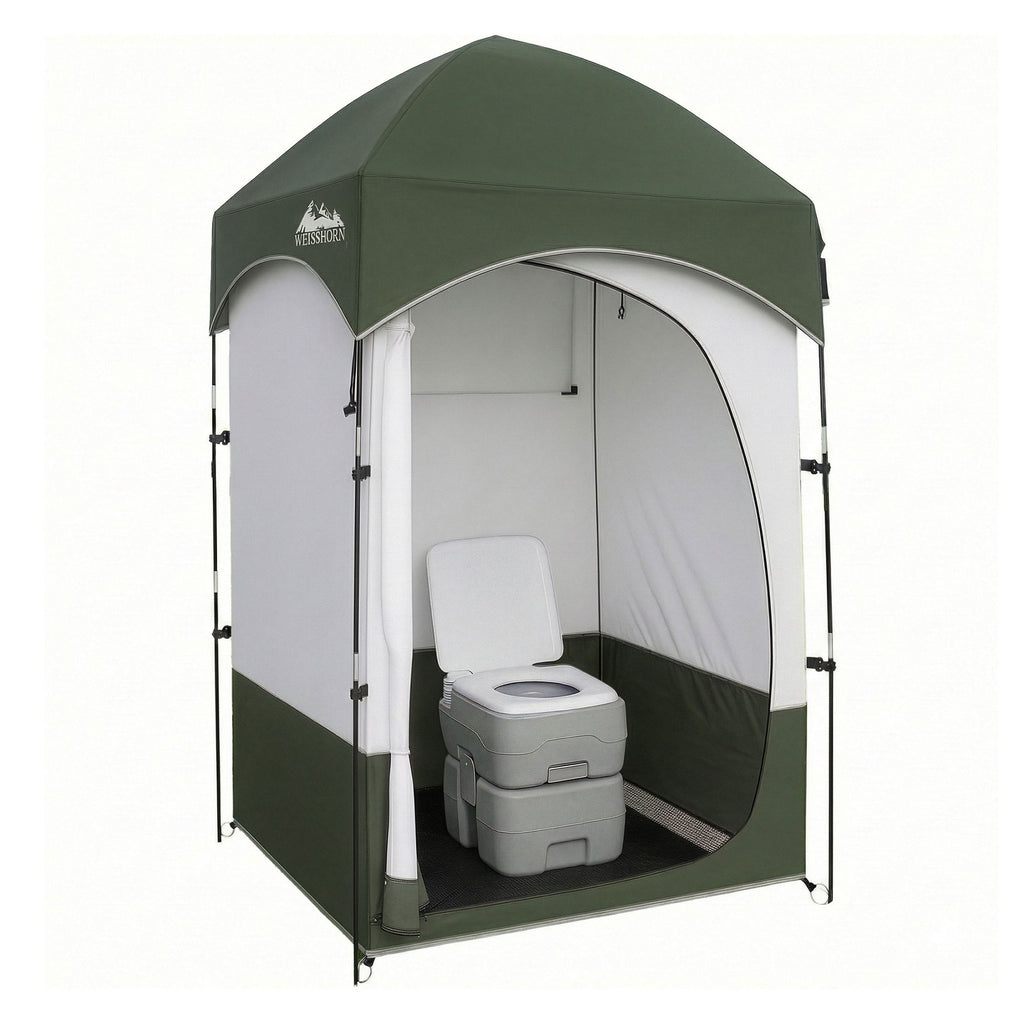 Weisshorn 20L Portable Camping Toilet with Shower and Change Tent