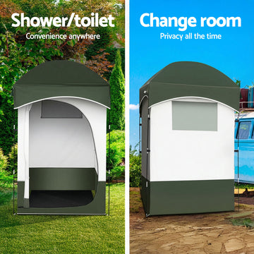 Weisshorn 20L Portable Camping Toilet with Shower and Change Tent