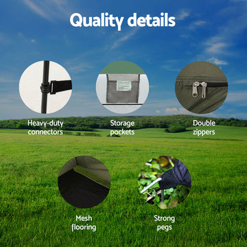 Weisshorn 20L Portable Camping Toilet with Shower and Change Tent