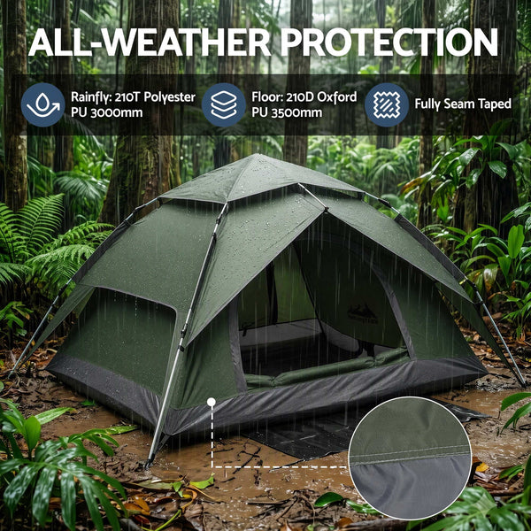 Weisshorn 2 Person Instant Pop Up Tent