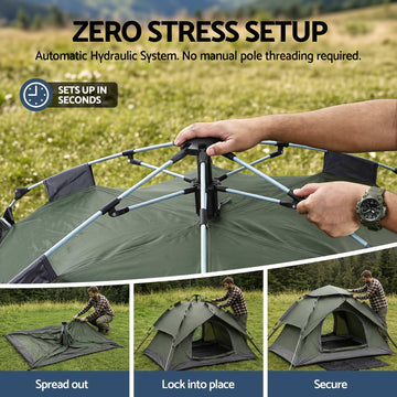 Weisshorn 2 Person Instant Pop Up Tent