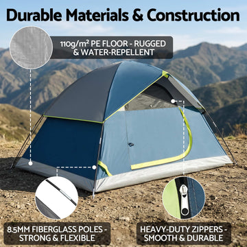 Weisshorn 2 Person Lightweight Dome Tent