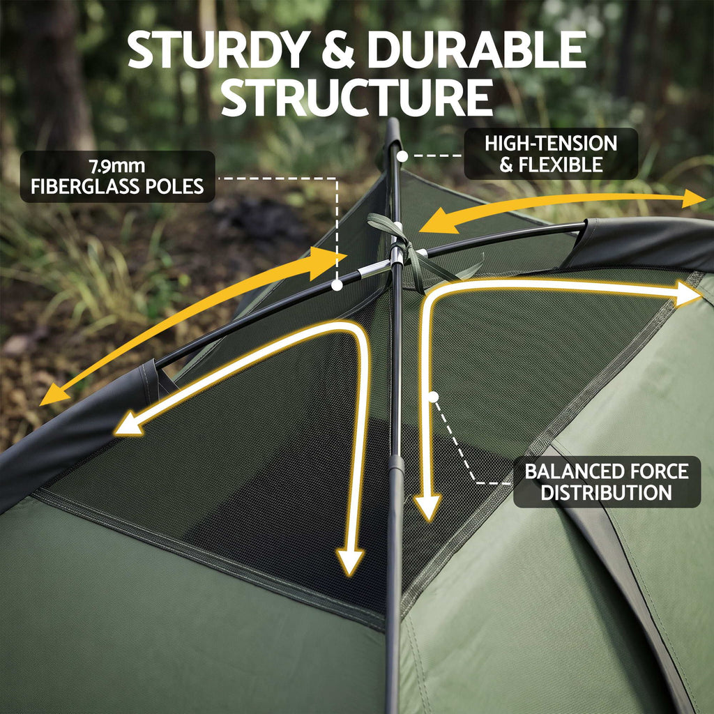 Weisshorn 1 Person Hiking Tent with Vestibule Porch