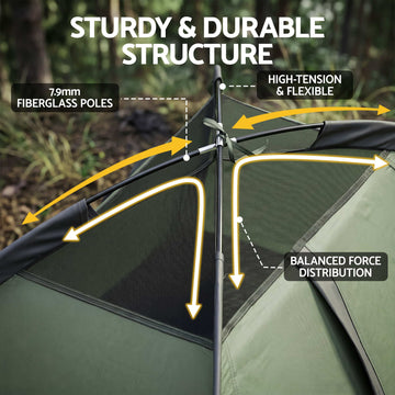 Weisshorn 1 Person Hiking Tent with Vestibule Porch