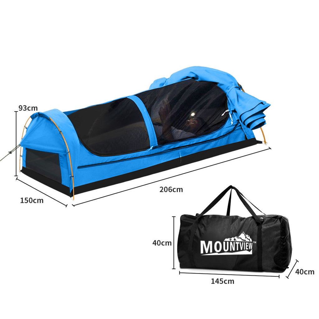Mountview Double Swag Camping Swags Navy