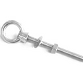 Stainless steel 316 Eye Bolt 8mm (Thread 8mm,Thread Length 80mm,Overal Length 120mm)